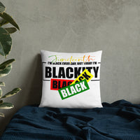 Juneteenth Black Black Pillow
