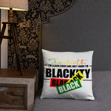 Juneteenth Black Black Pillow