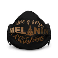 Have A Very Melanin Christmas Premium Face Mask
