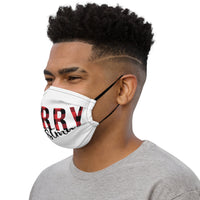 Merry Christmas Plaid Premium Face Mask