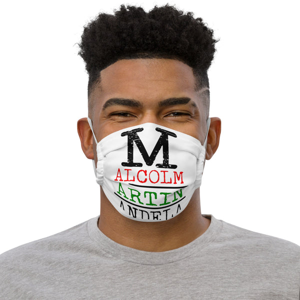 Malcolm Martin Mandela Premium Face Mask