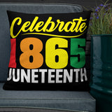 Celebrate 1865 Juneteenth Premium Pillow