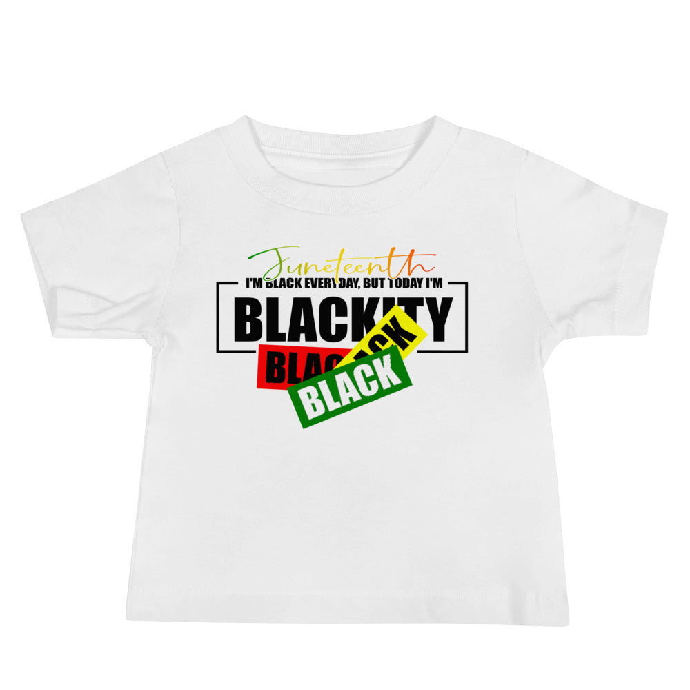 Juneteenth Black Black Premium Soft Unisex Baby Tee