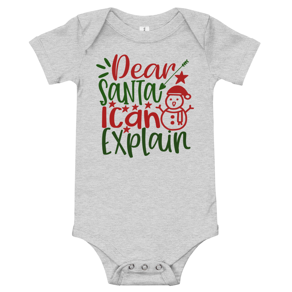 Dear Santa I Can Explain Premium Soft Onesie