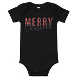 Plaid Merry Christmas Premium Soft Onesie