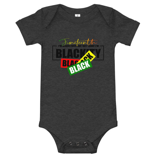 Juneteenth Black Black Premium Soft Onesie