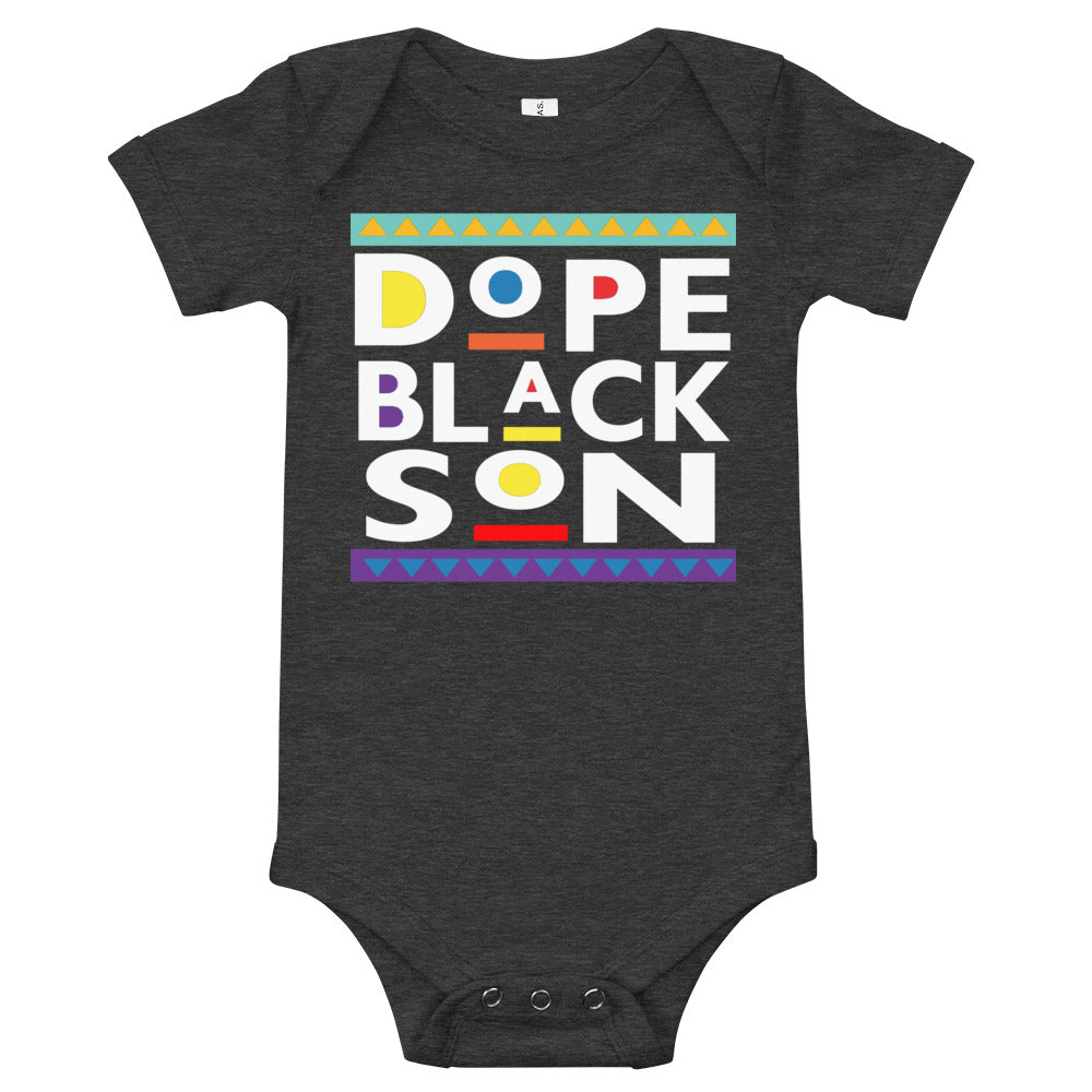 Dope Black Son Premium Soft Baby Onesie
