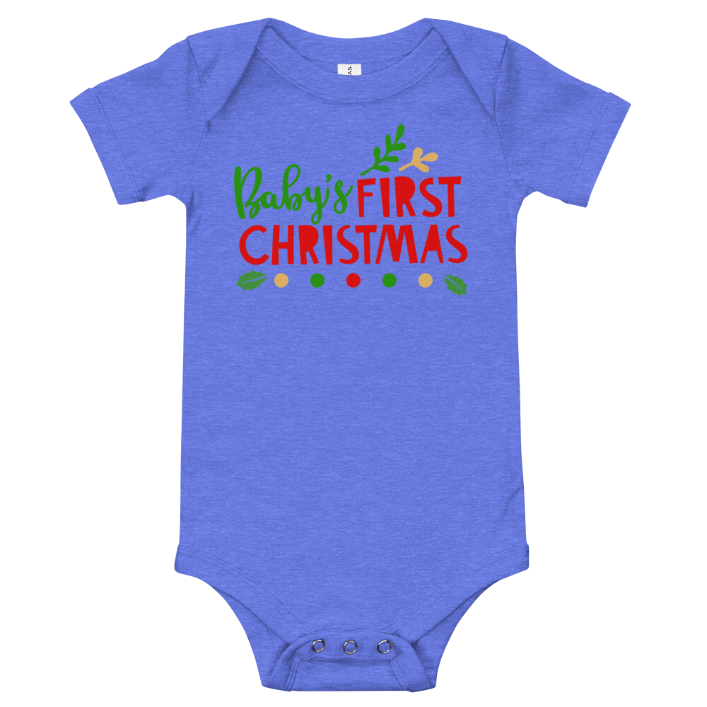 Baby's First Christmas Premium Soft Onesie