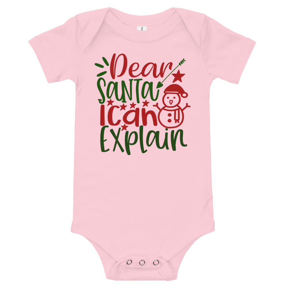 Dear Santa I Can Explain Premium Soft Onesie