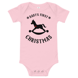 Baby's First Christmas Rocker Premium Soft Onesie