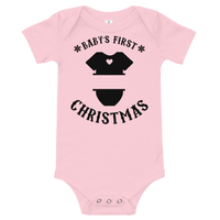 Baby's First Christmas Custom Premium Soft Onesie