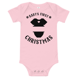 Baby's First Christmas Custom Premium Soft Onesie