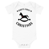 Baby's First Christmas Rocker Premium Soft Onesie