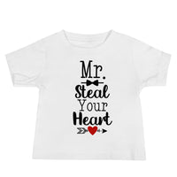 Mr. Steal Your Heart Premium Soft Baby Tee