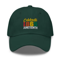 Celebrate 1865 Juneteenth Embroidered Dad Hat