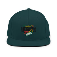 Juneteenth Black Black Snapback Hat