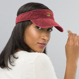 Celebrate 1865 Juneteenth Embroidered Denim Visor