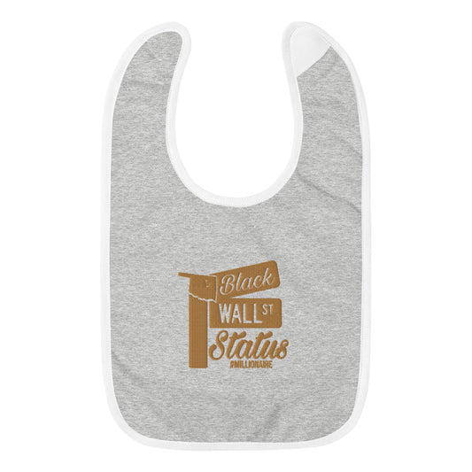 Black Wall Street Embroidered Baby Bib