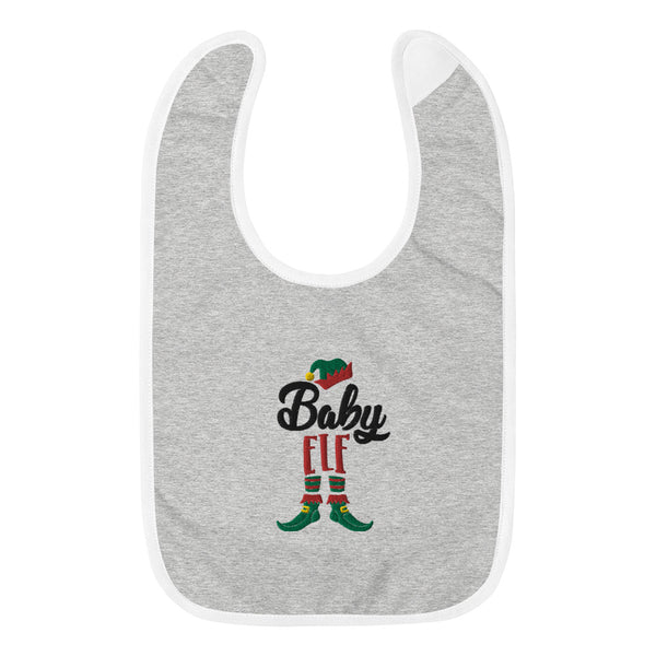 Baby Elf Embroidered Baby Bib