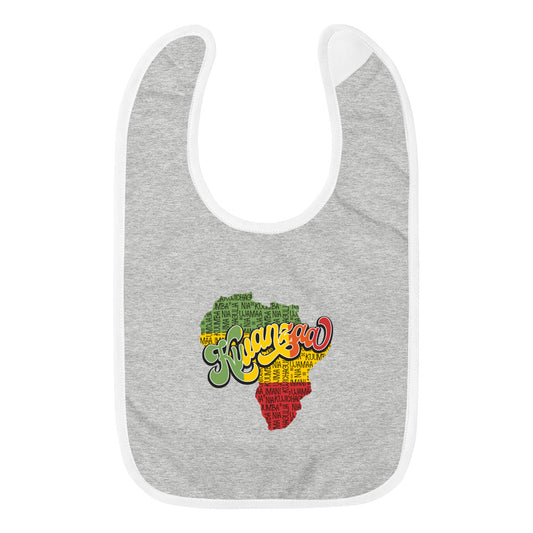 Kwanzaa Embroidered Baby Bib