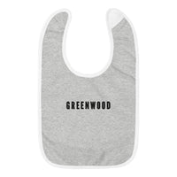 Greenwood Embroidered Baby Bib