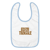 Good Trouble Embroidered Baby Bib