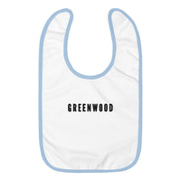 Greenwood Embroidered Baby Bib