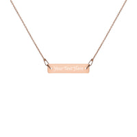Personalized Engraved Bar Necklace