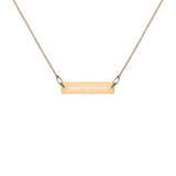Personalized Engraved Bar Necklace