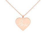 Personalized Engraved Heart Necklace