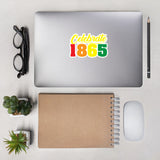 Celebrate 1865 Juneteenth Bubble-Free Stickers