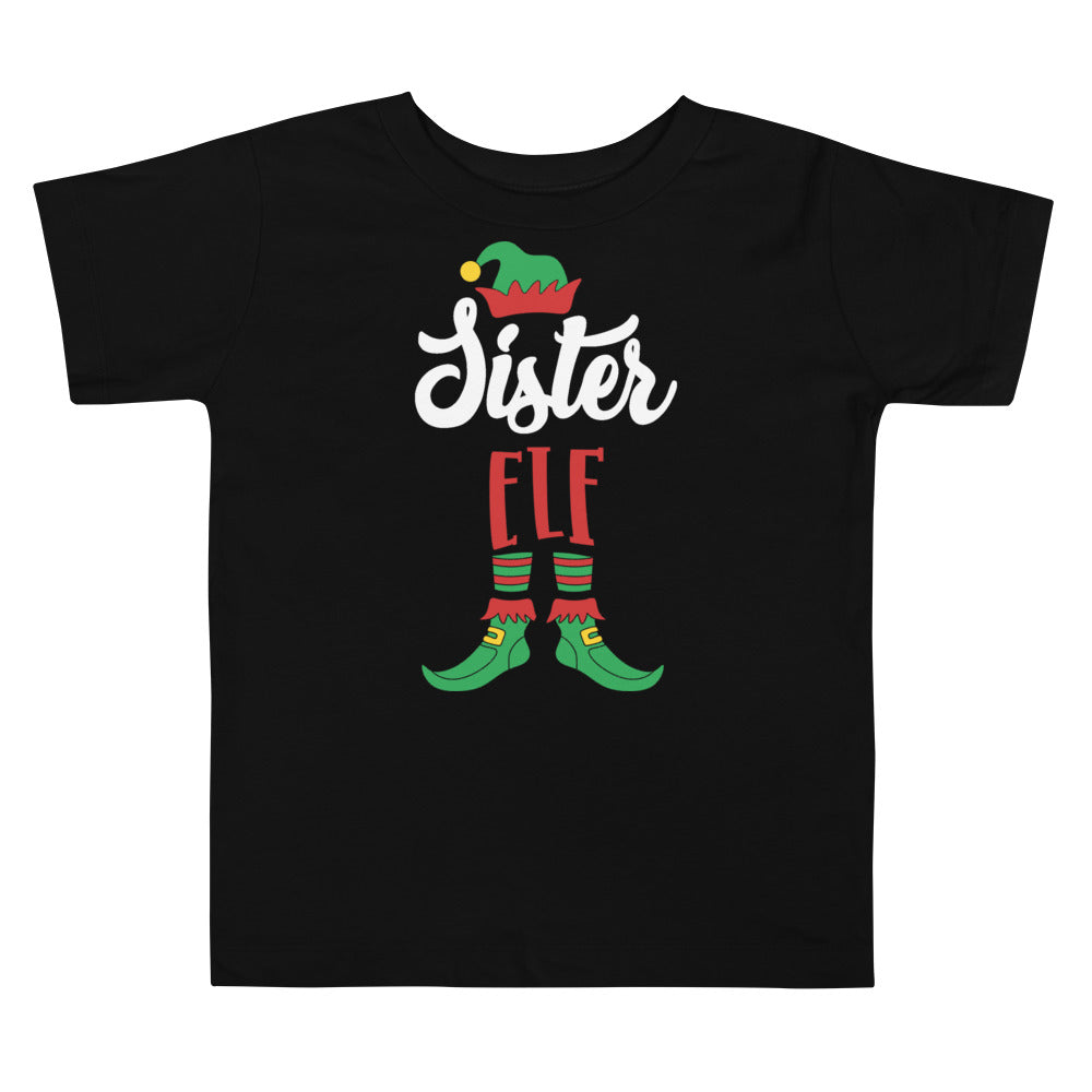 Sister Elf Toddler Short Sleeve Tee