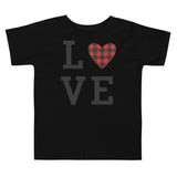 Plaid Love Premium Soft Toddler Tee
