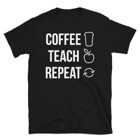 Coffee Teach Repeat Softstyle Unisex Tee