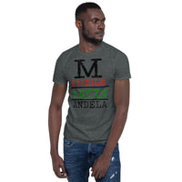 Malcolm Martin Mandela Softstyle Unisex Tee - Black Design