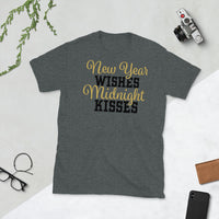 New Year Wishes Midnight Kisses Softstyle Unisex Tee