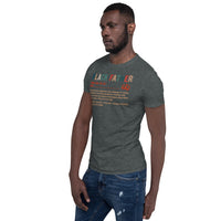 Black Father Definition Softstyle Unisex Tee