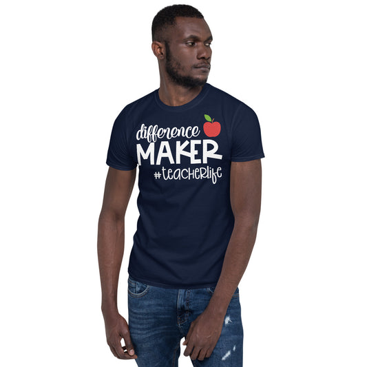 Difference Maker #teacherlife Softstyle Unisex Tee