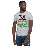 Malcolm Martin Mandela Softstyle Unisex Tee - Black Design