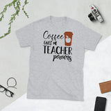 Coffee Gives Me Teacher Powers Softstyle Unisex Tee