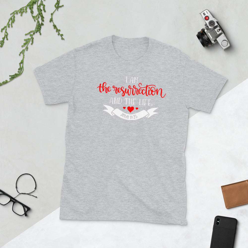 I Am The Resurrection And The Life Softstyle Unisex Tee