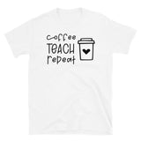 Coffee Teach Repeat Softstyle Unisex Tee
