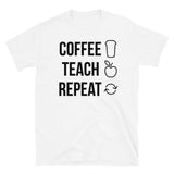 Coffee Teach Repeat Softstyle Unisex Tee