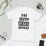 Eat Sleep Teach Repeat Softstyle Unisex Tee