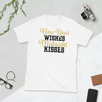 New Year Wishes Midnight Kisses Softstyle Unisex Tee