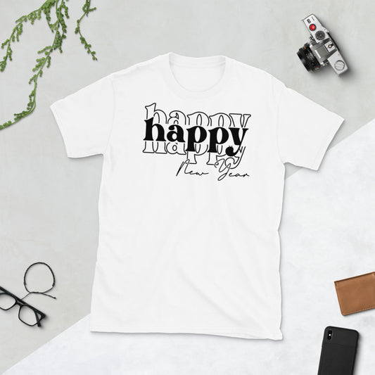 Happy Happy New Year Softstyle Unisex Tee