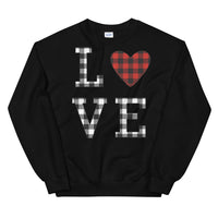 Plaid LOVE Unisex Sweatshirt