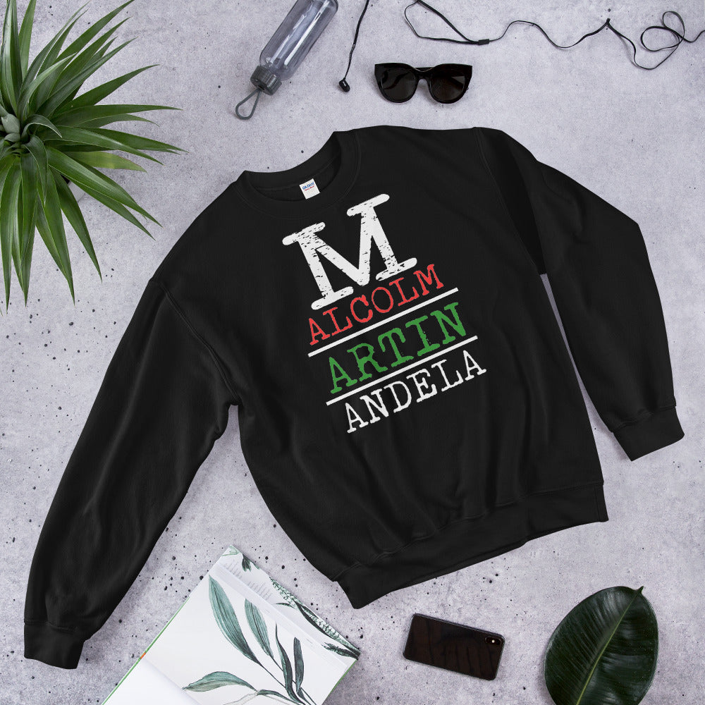 Malcolm Martin Mandela Softstyle Unisex Sweatshirt
