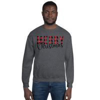Plaid Merry Christmas Unisex Sweatshirt
