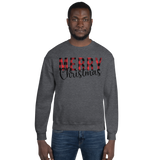 Plaid Merry Christmas Unisex Sweatshirt